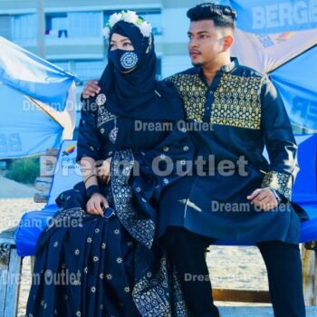 জাপানি সিল্ক বধুয়া বেনারসি শাড়ি + ধুপিয়ান কটন পাঞ্জাবি CD-01