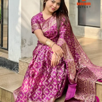 Japani Silk Saree - JS-11 (Purple)